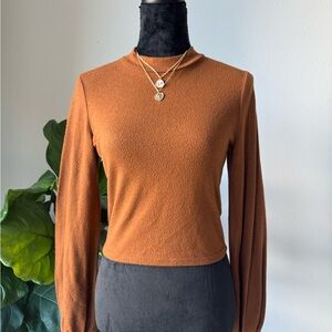Forever 21 Rust Long Sleeve Top